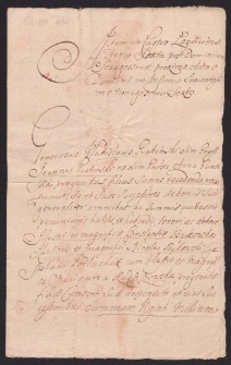 Zapis Władysława Grabieńskiego sumy 20 000 zł polskich na wszystkich dobrach dla narzeczonej Konstancji Bykowskiej c. Mikołaja kasztelana podlaskiego