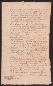 Dekret sądu grodzkiego w Krakowie nakazujący Jakubowi i Angeli /mylnie podano Annie/ Ciecierskim zwrot 530 czerwonych zł. węgierskich i 14 zł polskich długu Michałowi Grodzickiemu w ciągu 1768 r.