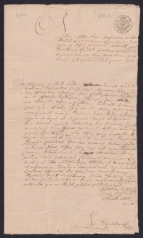 Dekret sądu drohickiego nakazujący ściągnięcie zaległego czynszu i kary sądowej od Franciszka i Teodory z Wronieckich Podoskich kaszt. mazowieckich z ich dóbr Ostrożany na rzecz superiora bazylianów w Drohiczynie J. Nowickiego i konwentu