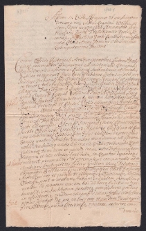 Relacja woźnego o doręczeniu pozwów na Trybunał Lubelski Barbarze z Ossolińskich wdowie po Tomaszu Ciecierskim