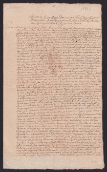 Relacja woźnego o doręczeniu pozwów przeciw instygatorowi oraz Antoniemu Wodzińskiemu z żoną Anną z Oborskich