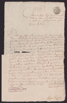 Kopia protestacji w sprawie Marianny Twarowskiej przeciw spadkobiercom Józefa Poniatowskiego