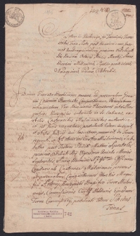 Akt podziału schedy po Leonie Kuczyńskim, podkomorzym Ziemi Drohickiej pomiędzy synów oraz wydania posagu siostrze Wiktorii Szydłowskiej