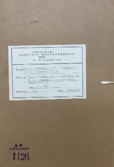 Informacje o powołaniu w strukturach Frontu Jedności Narodu w województwie białostockim powiatowych i gromadzkich Rad Kobiet i uwarunkowaniach ich działalności