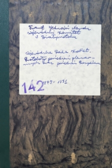 Protokoły posiedzeń plenarnych i Prezydium Wojewódzkiej Rady Kobiet