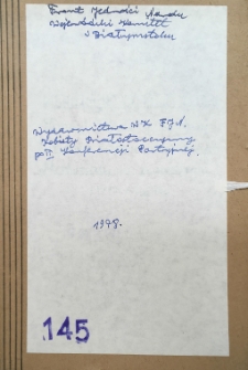 Referat pt. Kobiety Białostocczyzny po II Konferencji Partyjnej