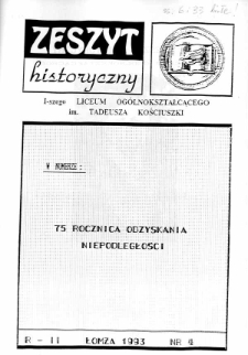 Zeszyt historyczny 1993 nr 4