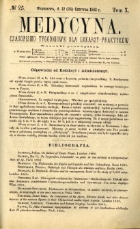 Medycyna 1882 T.10 nr 25