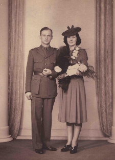 Zdjęcie ślubne Stanisława Skrzeszewskiego z żoną