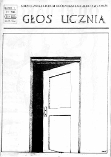 Głos Ucznia listopad 1994 nr 1