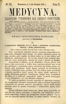Medycyna 1882 T.10 nr 33