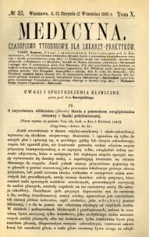 Medycyna 1882 T.10 nr 35