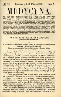 Medycyna 1882 T.10 nr 38