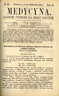 Medycyna 1882 T.10 nr 41