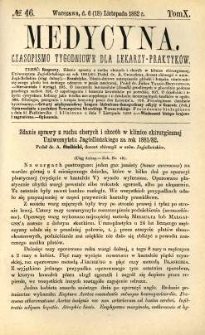 Medycyna 1882 T.10 nr 46