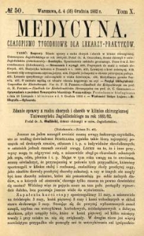 Medycyna 1882 T.10 nr 50