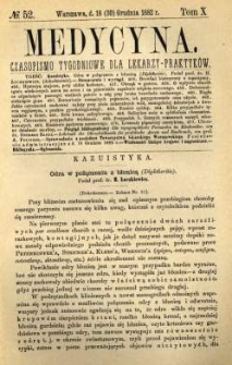 Medycyna 1882 T.10 nr 52