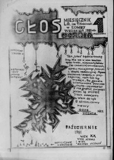 Głos Ucznia październik 1981 nr 2