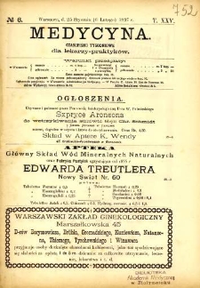 Medycyna 1897 T.25 nr 6