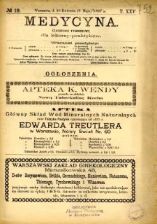 Medycyna 1897 T.25 nr 19