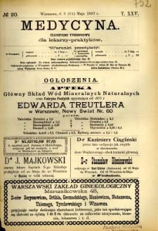 Medycyna 1897 T.25 nr 20