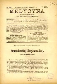 Medycyna 1897 T.25 nr 22