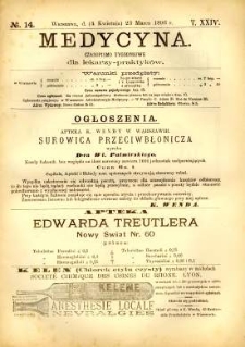 Medycyna 1896 T.24 nr 14
