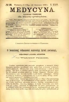 Medycyna 1896 T.24 nr 18