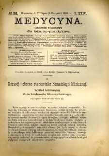 Medycyna 1896 T.24 nr 32