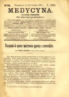 Medycyna 1896 T.24 nr 34