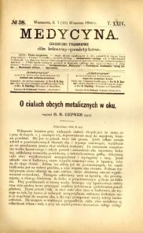 Medycyna 1896 T.24 nr 38