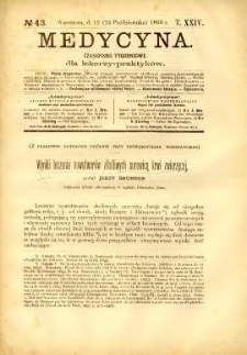 Medycyna 1896 T.24 nr 43