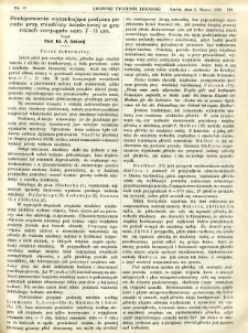 Lwowski tygodnik lekarski 1908 T.3 nr 10
