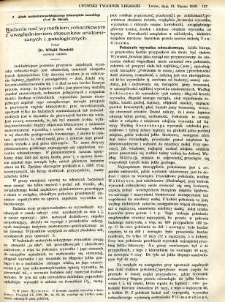 Lwowski tygodnik lekarski 1908 T.3 nr 12