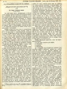 Lwowski tygodnik lekarski 1908 T.3 nr 18