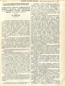 Lwowski tygodnik lekarski 1908 T.3 nr 23