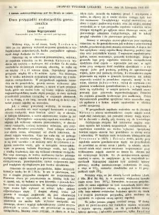 Lwowski tygodnik lekarski 1908 T.3 nr 48