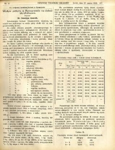 Lwowski tygodnik lekarski 1910 T.5 nr 11