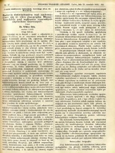Lwowski tygodnik lekarski 1910 T.5 nr 37