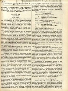 Lwowski tygodnik lekarski 1910 T.5 nr 38