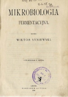 Mikrobiologia fermentacyjna : z 114 rys. w tekście