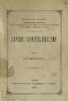 Zapiski ornitologiczne. 8, Skowronek