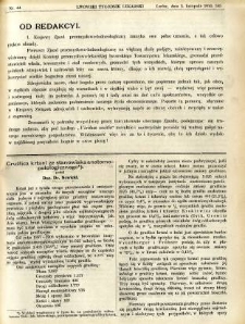 Lwowski tygodnik lekarski 1910 T.5 nr 44