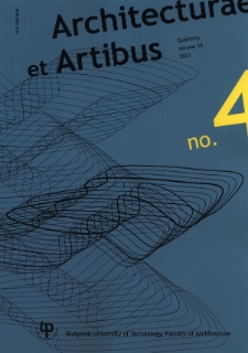 Architecturae et Artibus. Vol. 15, no. 4