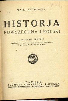 Historja powszechna i Polski