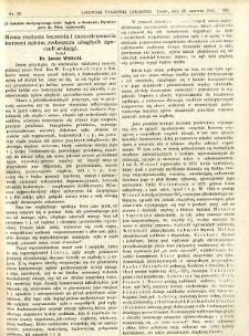 Lwowski tygodnik lekarski 1911 T.6 nr 25