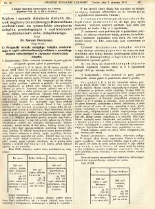 Lwowski tygodnik lekarski 1911 T.6 nr 31