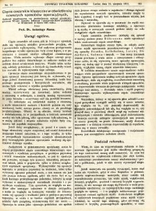 Lwowski tygodnik lekarski 1911 T.6 nr 34