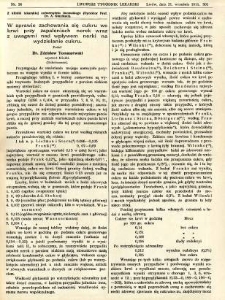 Lwowski tygodnik lekarski 1911 T.6 nr 38