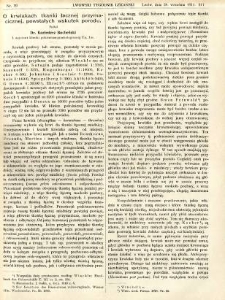 Lwowski tygodnik lekarski 1911 T.6 nr 39